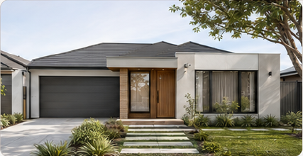 Contemporary single-storey home on Caladoc Road
