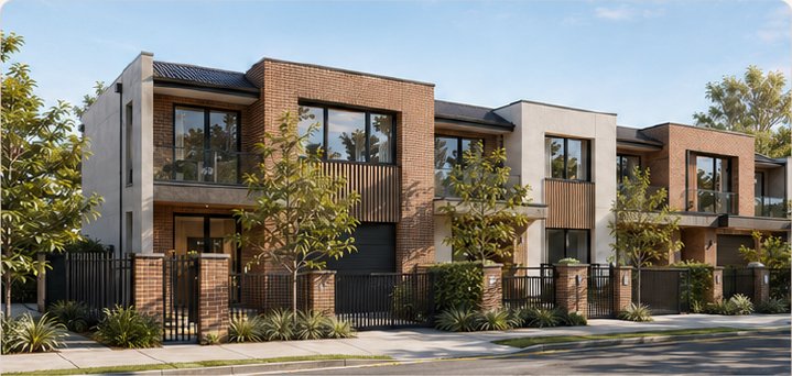 Contemporary multi-home residential development on Wurruk Street